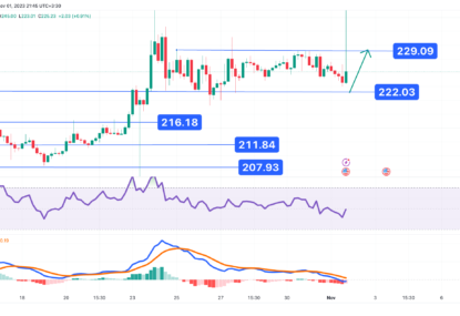 تحلیل تکنیکال بایننس کوین (BNB) ۱۴۰۲/۰۸/۰۹،ادامه روند نوسانی